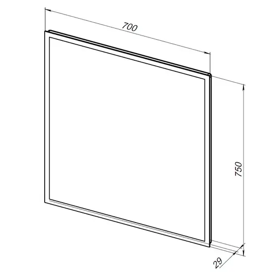ЗЕРКАЛО AQUANET ОПТИМА 70 С LED ПОДСВЕТКОЙ