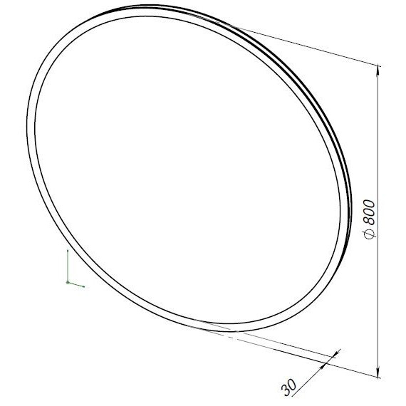 ЗЕРКАЛО AQUANET OPTIMA 80 С LED ПОДСВЕТКОЙ