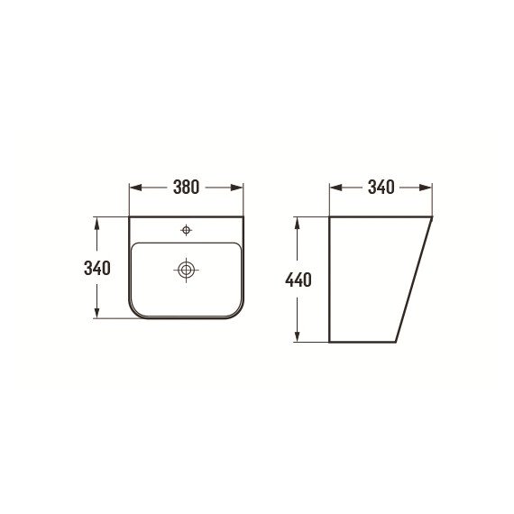 РАКОВИНА CERAMALUX 500Q