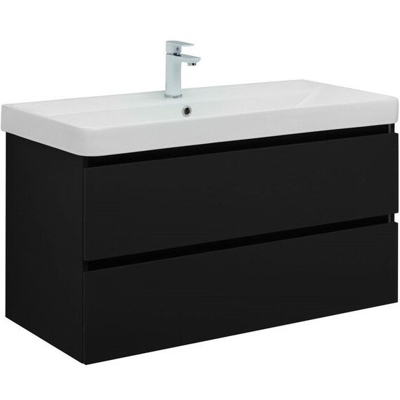 ТУМБА ПОД РАКОВИНУ AQUANET ВЕГА 2.0 100 ЧЕРНЫЙ