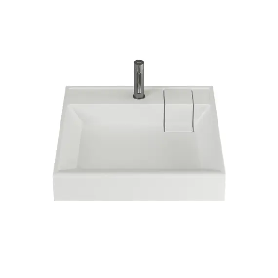 РАКОВИНА НАД СТИРАЛЬНОЙ МАШИНОЙ CERAMICANOVA QUATTRO 600X600X123 ММ, БЕЛЫЙ