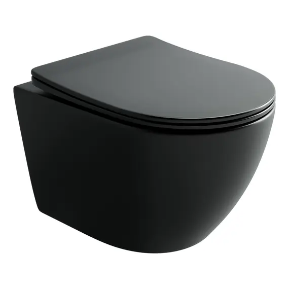 ПОДВЕСНОЙ УНИТАЗ CERAMICANOVA UNO, ЧЕРНЫЙ МАТОВЫЙ
