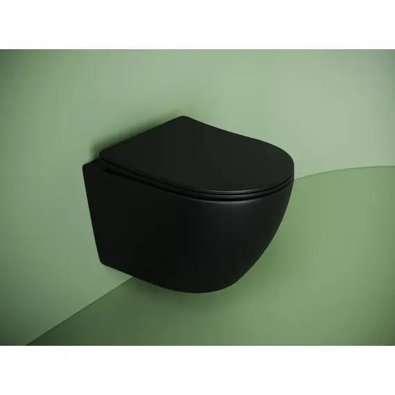ПОДВЕСНОЙ УНИТАЗ CERAMICANOVA UNO, ЧЕРНЫЙ МАТОВЫЙ