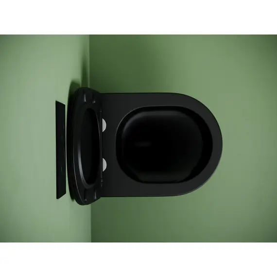 ПОДВЕСНОЙ УНИТАЗ CERAMICANOVA UNO, ЧЕРНЫЙ МАТОВЫЙ