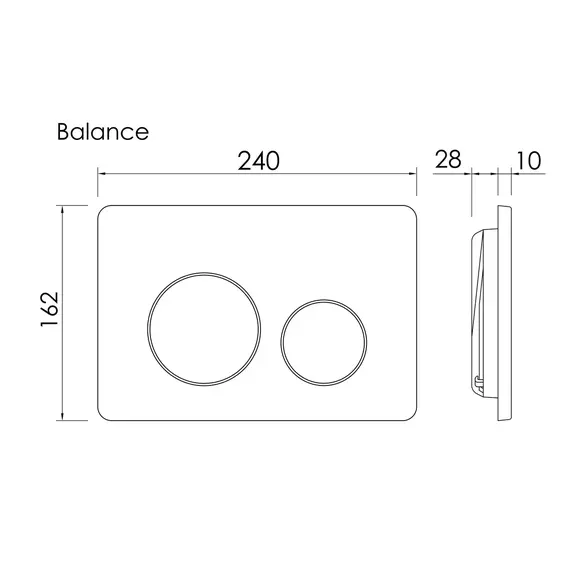 КНОПКА СМЫВА BALANCE, КЛАВИШИ CERAMICANOVA CIRCLE, БРАШИРОВАННОЕ ЗОЛОТО