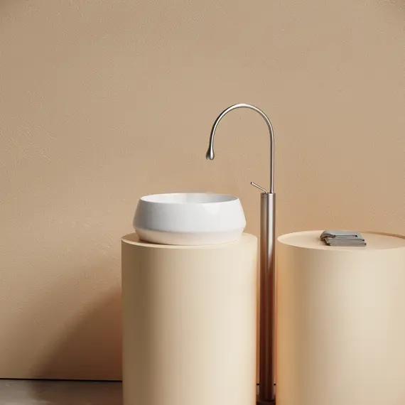 РАКОВИНА CERAMICANOVA MAYA НАКЛАДНАЯ КРУГЛАЯ 400X400X140 ММ, БЕЛЫЙ