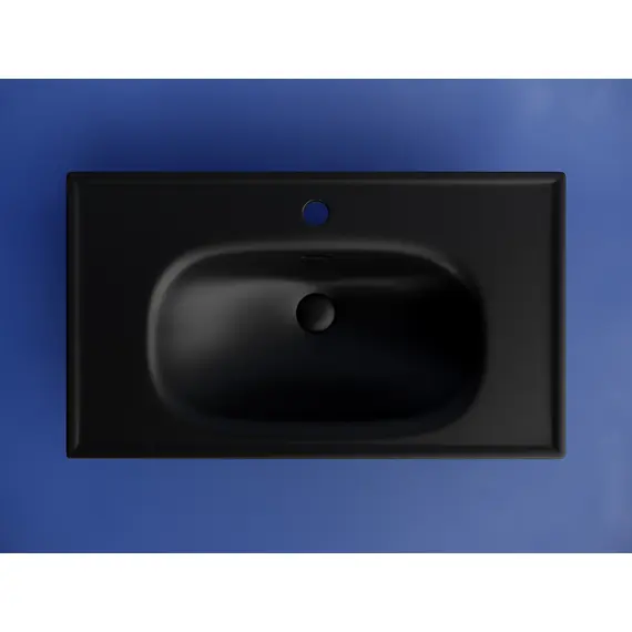 РАКОВИНА НАКЛАДНАЯ CERAMICANOVA SABO 800X460X130 ММ, ЧЕРНЫЙ МАТОВЫЙ
