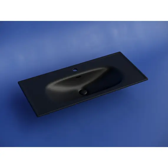 РАКОВИНА НАКЛАДНАЯ CERAMICANOVA SABO 1000X460X130 ММ, ЧЕРНЫЙ МАТОВЫЙ