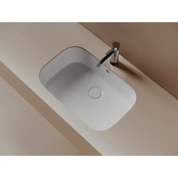 РАКОВИНА ВСТРАИВАЕМАЯ СНИЗУ CERAMICANOVA ERA 570X395X195 ММ, БЕЛЫЙ