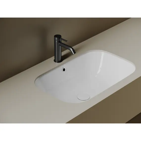 РАКОВИНА ВСТРАИВАЕМАЯ СНИЗУ CERAMICANOVA ERA 610X405X190 ММ, БЕЛЫЙ