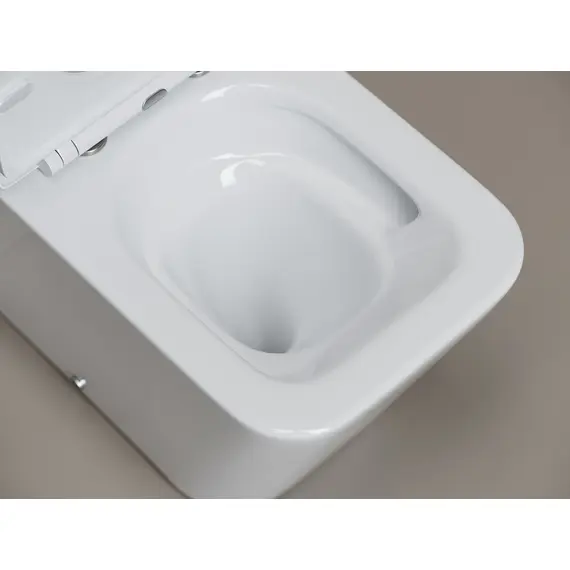 НАПОЛЬНЫЙ ПРИСТАВНОЙ УНИТАЗ CERAMICANOVA CUBIC, БЕЛЫЙ