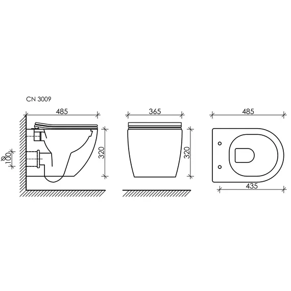 КОМПЛЕКТ ПОДВЕСНОЙ УНИТАЗ CERAMICANOVA FORMA RIMLESS + СИСТЕМА ИНСТАЛЛЯЦИИ BALANCE КНОПКА SQUARE, ХРОМ ГЛЯНЦЕВЫЙ