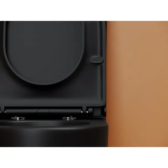 НАПОЛЬНЫЙ ПРИСТАВНОЙ УНИТАЗ CERAMICANOVA METROPOL, ЧЕРНЫЙ МАТОВЫЙ