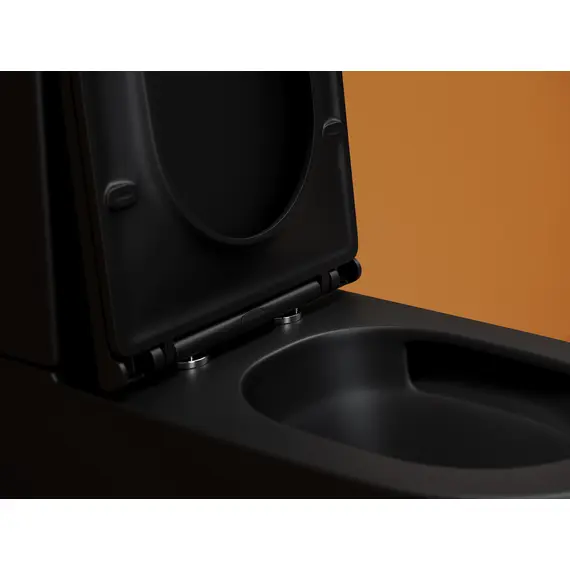 НАПОЛЬНЫЙ ПРИСТАВНОЙ УНИТАЗ CERAMICANOVA METROPOL, ЧЕРНЫЙ МАТОВЫЙ