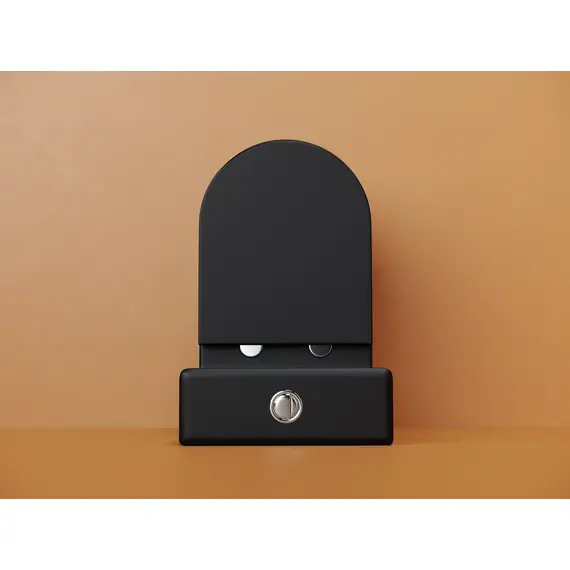 НАПОЛЬНЫЙ ПРИСТАВНОЙ УНИТАЗ CERAMICANOVA METROPOL, ЧЕРНЫЙ МАТОВЫЙ