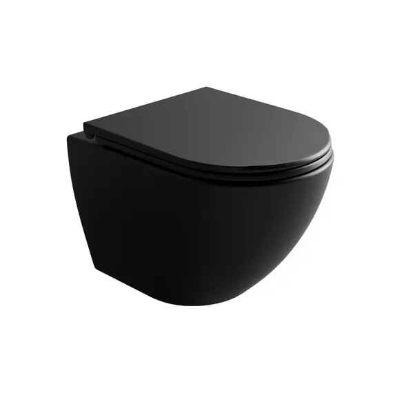 ПОДВЕСНОЙ УНИТАЗ CERAMICANOVA METROPOL, ЧЕРНЫЙ МАТОВЫЙ