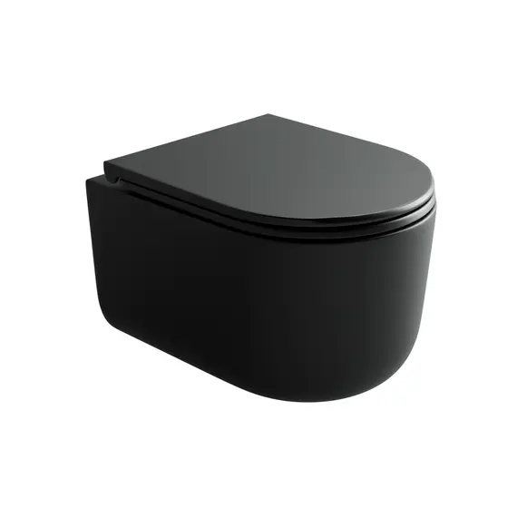 ПОДВЕСНОЙ УНИТАЗ CERAMICANOVA ULMA, ЧЕРНЫЙ МАТОВЫЙ