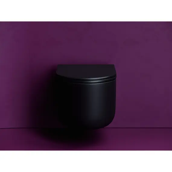 ПОДВЕСНОЙ УНИТАЗ CERAMICANOVA ULMA, ЧЕРНЫЙ МАТОВЫЙ