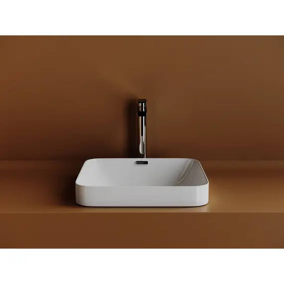 РАКОВИНА ВСТРАИВАЕМАЯ СВЕРХУ CERAMICANOVA ELEMENT КВАДРАТНАЯ 438X438X172 ММ, БЕЛЫЙ