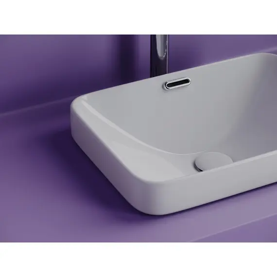 РАКОВИНА ВСТРАИВАЕМАЯ СВЕРХУ CERAMICANOVA ELEMENT ПРЯМОУГОЛЬНАЯ 460X330X170 ММ, БЕЛЫЙ