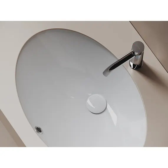 РАКОВИНА ВСТРАИВАЕМАЯ СНИЗУ CERAMICANOVA ERA ОВАЛЬНАЯ 615X435X220 ММ, БЕЛЫЙ