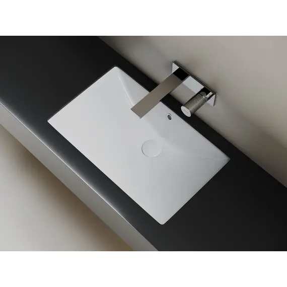 РАКОВИНА ВСТРАИВАЕМАЯ СНИЗУ CERAMICANOVA ERA ПРЯМОУГОЛЬНАЯ 600X390X190 ММ, БЕЛЫЙ