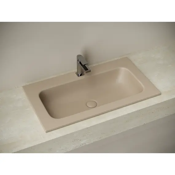 РАКОВИНА НАКЛАДНАЯ CERAMICANOVA GRACE ПРЯМОУГОЛЬНАЯ 810X457X137 ММ, КАПУЧИНО