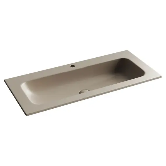 РАКОВИНА НАКЛАДНАЯ CERAMICANOVA GRACE ПРЯМОУГОЛЬНАЯ 1010X457X137 ММ, КАПУЧИНО