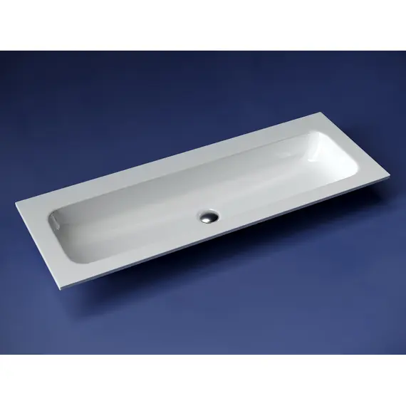 РАКОВИНА НАКЛАДНАЯ МЕБЕЛЬНАЯ CERAMICANOVA GRACE ПРЯМОУГОЛЬНАЯ БЕЗ ОТВЕРСТИЯ ПОД СМЕСИТЕЛЬ 1210X457X137 ММ, БЕЛЫЙ