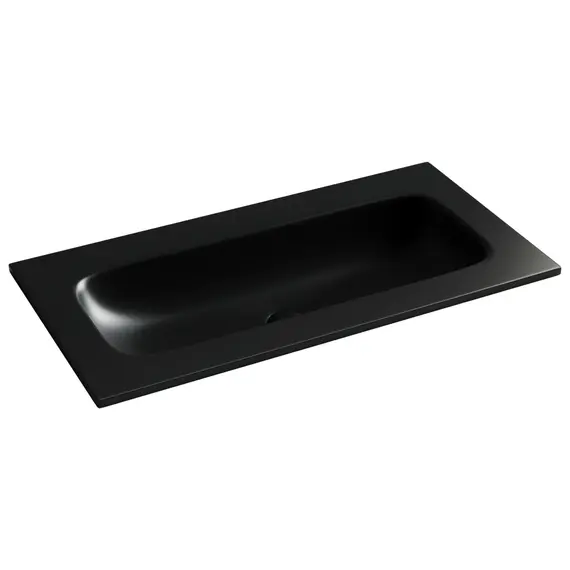 РАКОВИНА НАКЛАДНАЯ МЕБЕЛЬНАЯ CERAMICANOVA GRACE ПРЯМОУГОЛЬНАЯ 910X457X137 ММ БЕЗ ОТВЕРСТИЯ ПОД СМЕСИТЕЛЬ, ЧЕРНЫЙ МАТОВЫЙ