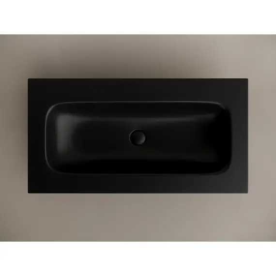 РАКОВИНА НАКЛАДНАЯ МЕБЕЛЬНАЯ CERAMICANOVA GRACE ПРЯМОУГОЛЬНАЯ 910X457X137 ММ БЕЗ ОТВЕРСТИЯ ПОД СМЕСИТЕЛЬ, ЧЕРНЫЙ МАТОВЫЙ