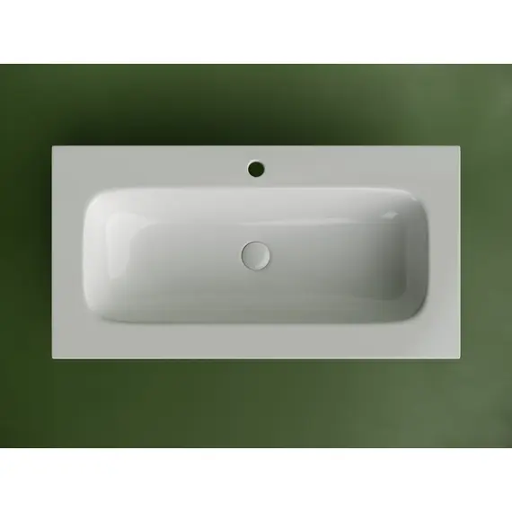 РАКОВИНА НАКЛАДНАЯ МЕБЕЛЬНАЯ CERAMICANOVA GRACE ПРЯМОУГОЛЬНАЯ 910X457X137 ММ С ОТВЕРСТИЕМ ПОД СМЕСИТЕЛЬ, БЕЛЫЙ