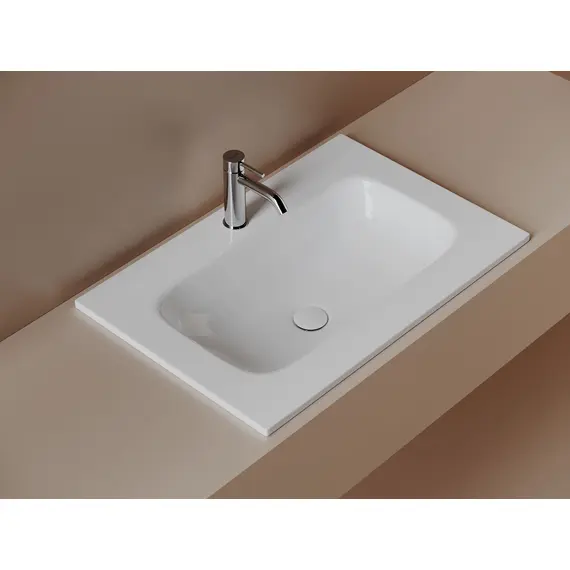 РАКОВИНА НАКЛАДНАЯ МЕБЕЛЬНАЯ CERAMICANOVA GRACE 710X457X137 ММ, С ОТВЕРСТИЕМ ПОД СМЕСИТЕЛЬ, БЕЛЫЙ