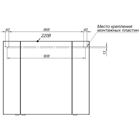 ЗЕРКАЛЬНЫЙ ШКАФ AQUANET АЛВИТА NEW 100 БЕЛЫЙ МАТОВЫЙ