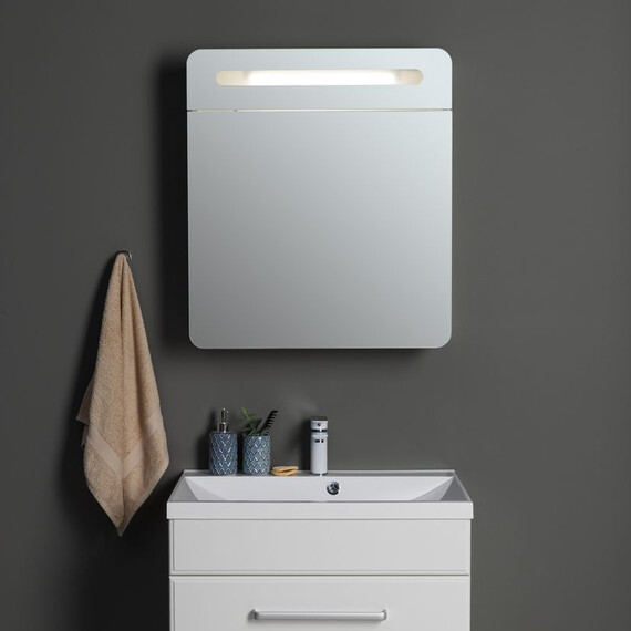 ЗЕРКАЛЬНЫЙ ШКАФ AQUANET ЛУККА 70 БЕЛЫЙ