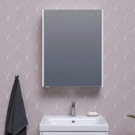 ЗЕРКАЛЬНЫЙ ШКАФ AQUANET ПАЛЕРМО 60 БЕЛЫЙ