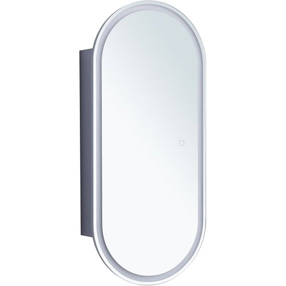 ЗЕРКАЛЬНЫЙ ШКАФ AQUANET МОНТЕ 40 БЕЛЫЙ, С LED ПОДСВЕТКОЙ