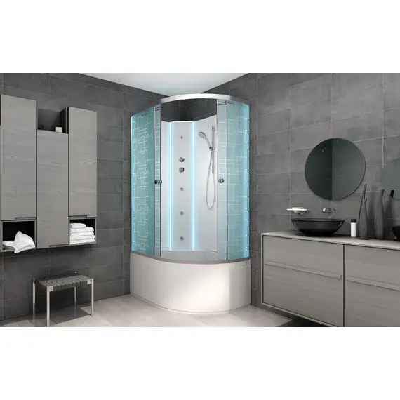 ДУШЕВАЯ КАБИНА AVACAN EM5012 N L LED С ГИДРОМАССАЖЕМ