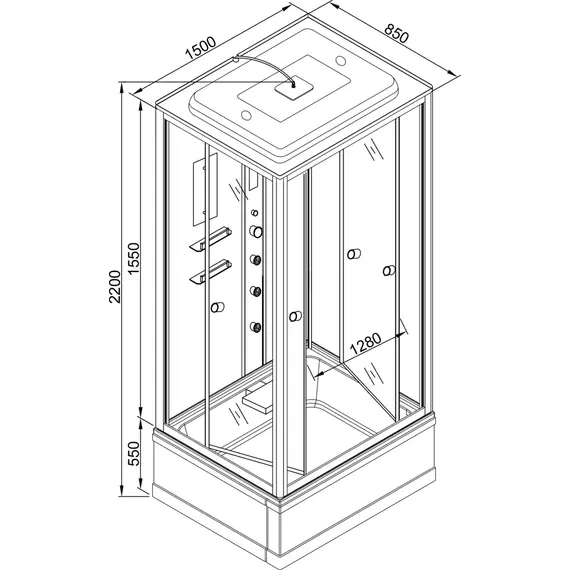 ДУШЕВАЯ КАБИНА AVACAN V150