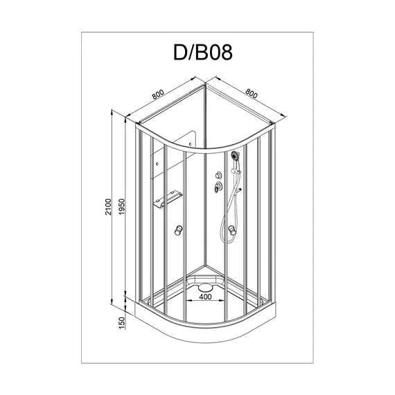 ДУШЕВАЯ КАБИНА AVACAN D08