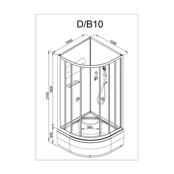 ДУШЕВАЯ КАБИНА AVACAN D10