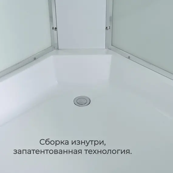 ДУШЕВАЯ КАБИНА AVACAN EM3812LNT БЕЗ КРЫШИ ПРОЗРАЧНАЯ