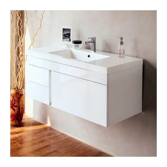 МЕБЕЛЬ ДЛЯ ВАННОЙ BELBAGNO LUCE 80 ПОДВЕСНАЯ БЕЛАЯ