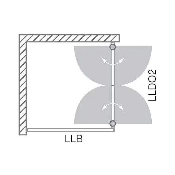 ДУШЕВОЙ УГОЛОК ROLTECHNIK LEGA LINE LLDO2/900+LLB/1000