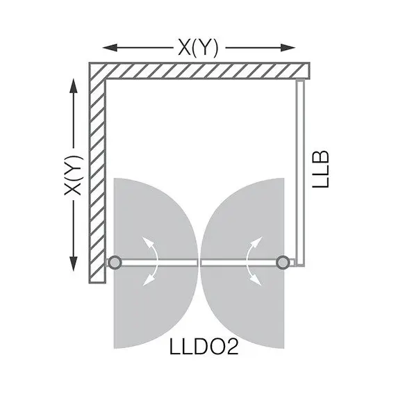 ДУШЕВОЙ УГОЛОК ROLTECHNIK LEGA LINE LLDO2/800+LLB/1000