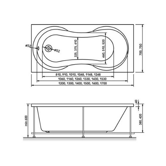 ВАННА АКРИЛОВАЯ RELISAN LADA 140X70 ВАННА АКРИЛОВАЯ RELISAN LADA 140X70