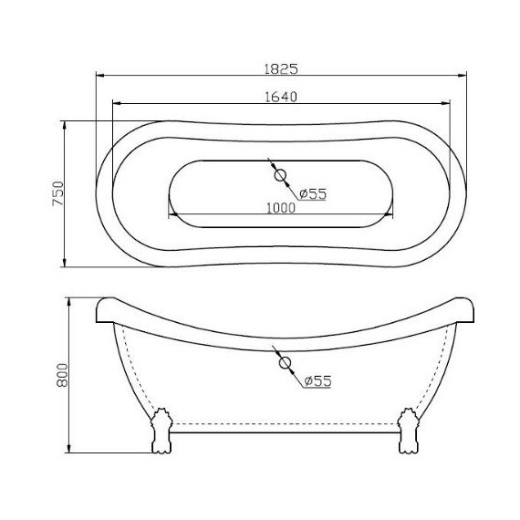 ВАННА АКРИЛОВАЯ BELBAGNO BB05 ВАННА АКРИЛОВАЯ BELBAGNO BB05