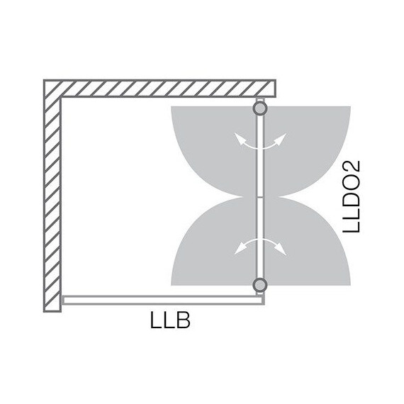 ДУШЕВОЙ УГОЛОК ROLTECHNIK LEGA LINE LLDO2/800+LLB/900