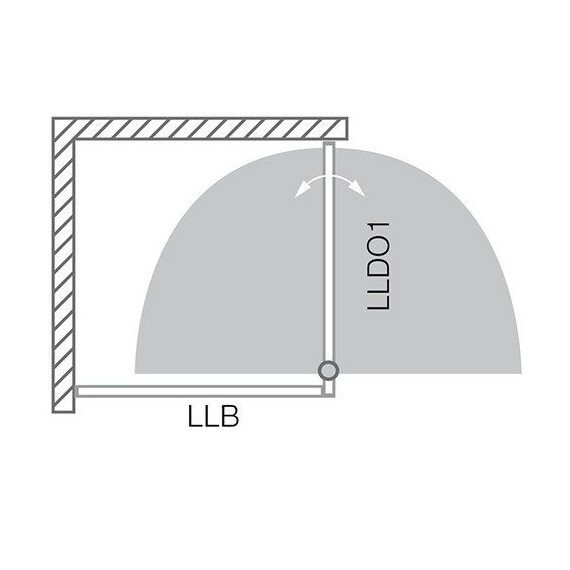 ДУШЕВОЙ УГОЛОК ROLTECHNIK LEGA LINE LLDO1/900+LLB/900