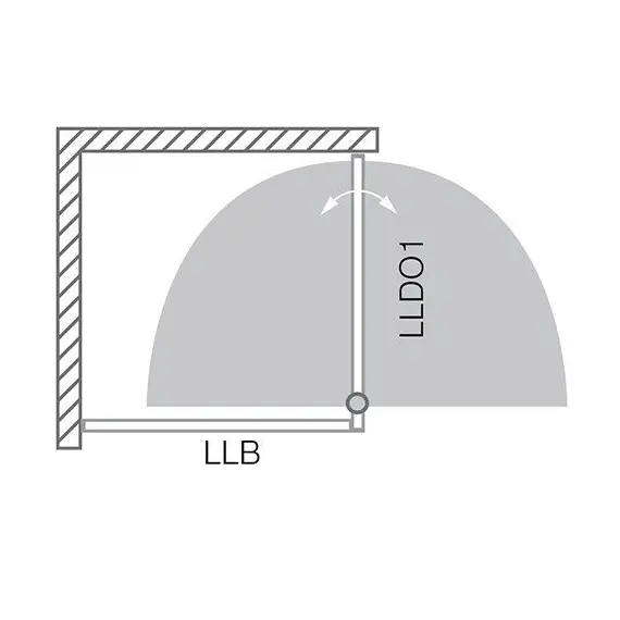 ДУШЕВОЙ УГОЛОК ROLTECHNIK LEGA LINE LLDO1/1000+LLB/800